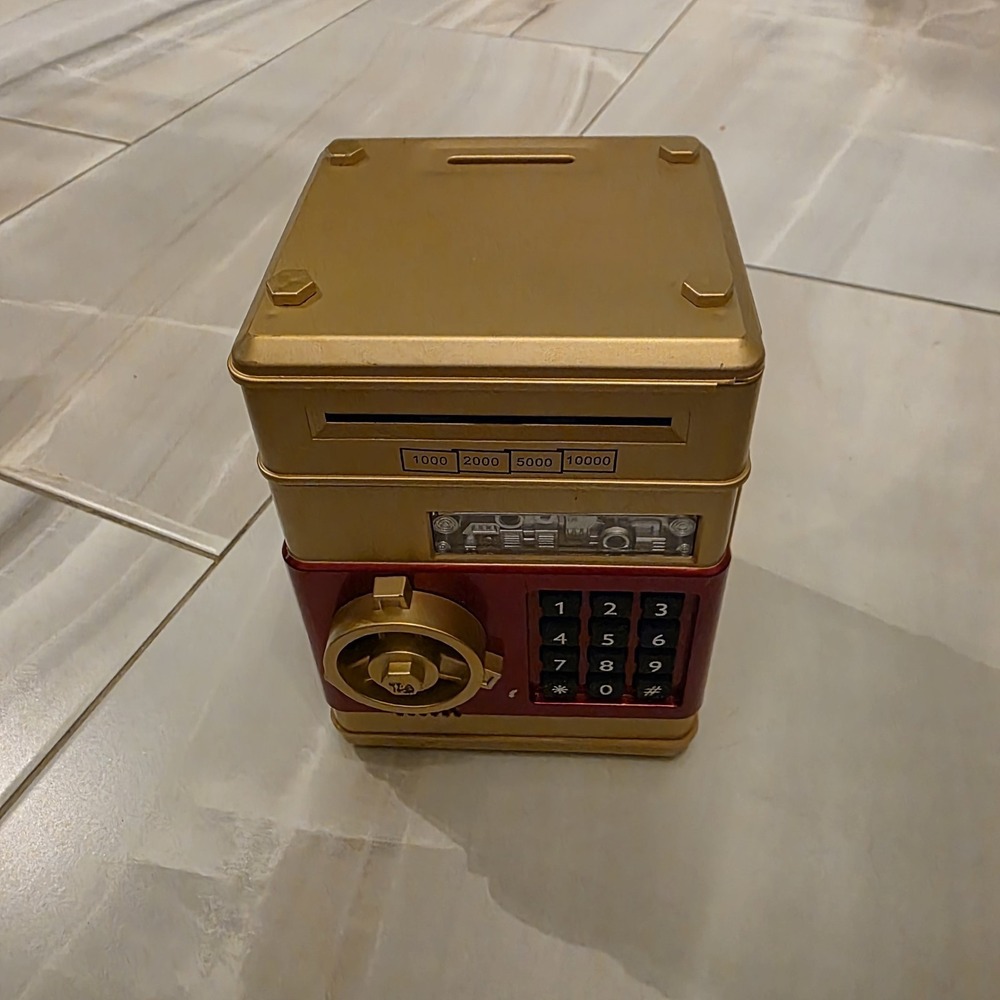 Electronic Piggy Bank ATM Password Money Box Cash Coin Saving AutoDeposit Gift📦 - Picture 3 of 16